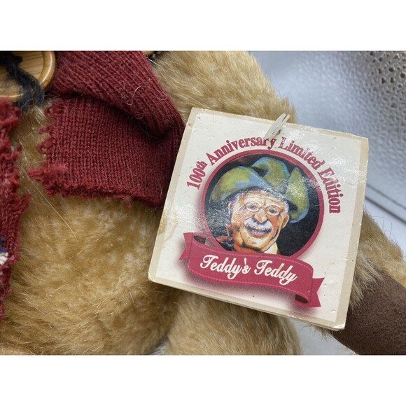 DanDee Teddy's Teddy 100th Anniversary Limited Edition Teddy Bear NOS With Tags - Picture 6 of 6